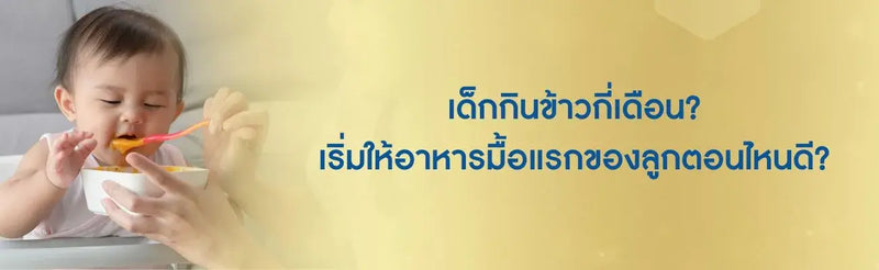 เด็กกินข้าวกี่เดือน? เริ่มให้อาหารมื้อแรกของลูกตอนไหนดี?