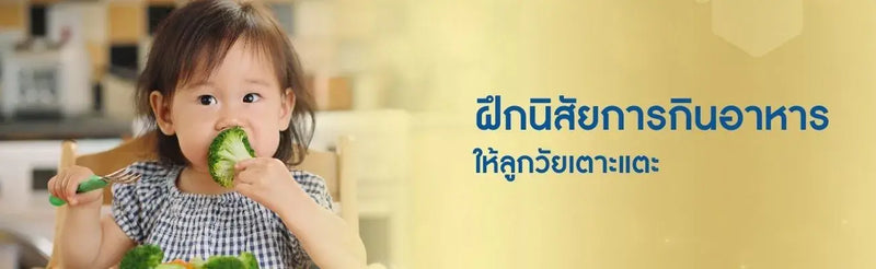 ฝึกนิสัยการกินอาหาร ให้ลูกวัยเตาะแตะ