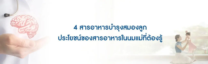 4 สารอาหารบำรุงสมองลูก ประโยชน์ของสารอาหารในนมแม่ที่ต้องรู้