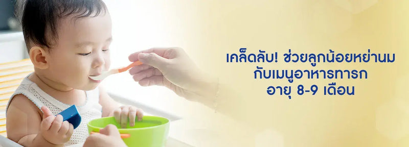 เคล็ดลับช่วยให้ลูกน้อยหย่านมด้วย เมนูอาหารทารกอายุ 8-9 เดือน