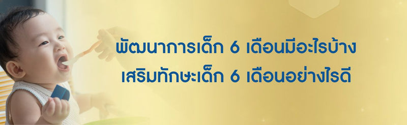 พัฒนาการเด็ก 6 เดือน