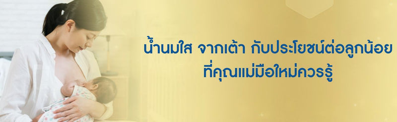 น้ำนมใส จากเต้า กับประโยชน์ต่อลูกน้อยที่คุณแม่มือใหม่ควรรู้