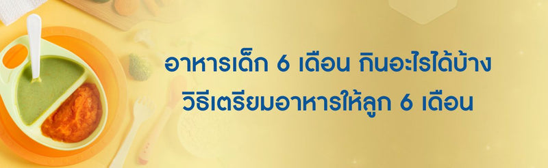 อาหารเด็ก 6 เดือน