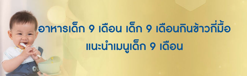 อาหารเด็ก 9 เดือน