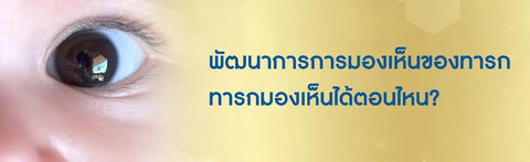 พัฒนาการการมองเห็นของทารก ทารกมองเห็นได้ตอนไหน