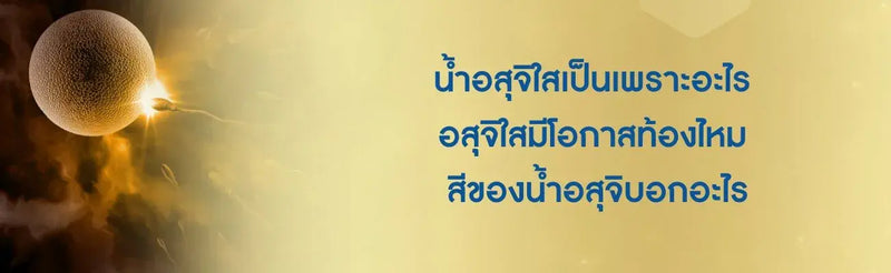 น้ำอสุจิใสเป็นเพราะอะไร
