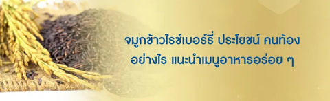 จมูกข้าวไรซ์เบอร์รี่ ประโยชน์ คนท้อง อย่างไร แนะนำเมนูอาหารอร่อย ๆ