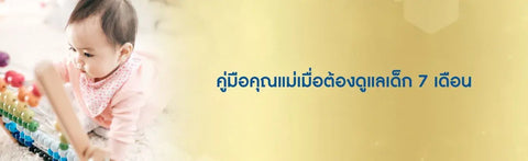 คู่มือคุณแม่เมื่อต้องดูแลเด็ก 7 เดือน