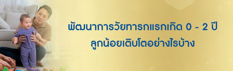 พัฒนาการวัยทารกแรกเกิด 0 - 2 ปี ลูกน้อยเติบโตอย่างไรบ้าง