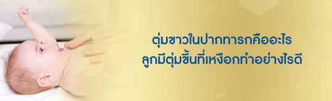 ตุ่มขาวในปากทารกคืออะไร ลูกมีตุ่มขึ้นที่เหงือกทำอย่างไรดี